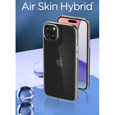 Spigen Чохол для Apple iPhone 15 Plus  Air Skin Hybrid, Crystal Clear