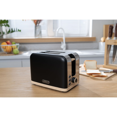 ARDESTO Тостер T-F420BWD, 800Вт, метал, 2 слоти, чорний