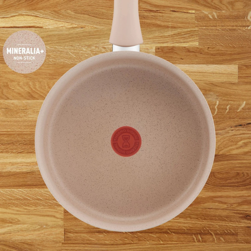 Tefal Сотейник Delight, з кришкою, 24см, алюміній, бпкеліт, бежевий
