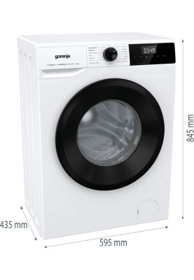 Gorenje Пральна машина Gorenje W1NHPI60SCS/P фронтальна, 6кг, 1000, A+++, 43.5см, дисплей, пара, інвертор, білий