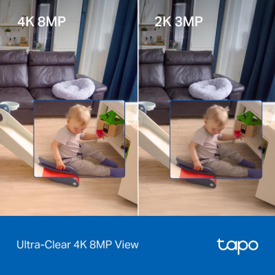 TP-Link IP-камера Tapo C260 8MP N300 microSD motion detection.