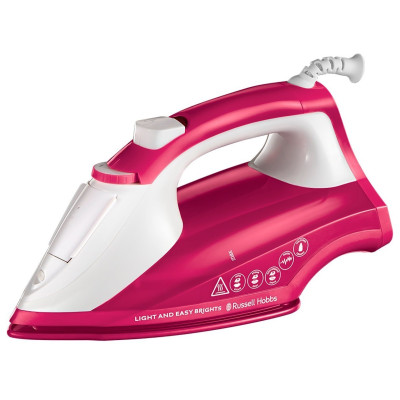 Russell Hobbs Утюг Light&Easy Brights Berry, 2600Вт, 240мл, паровий удар -115гр, постійна пара - 35гр, керам. підошва, малиновий