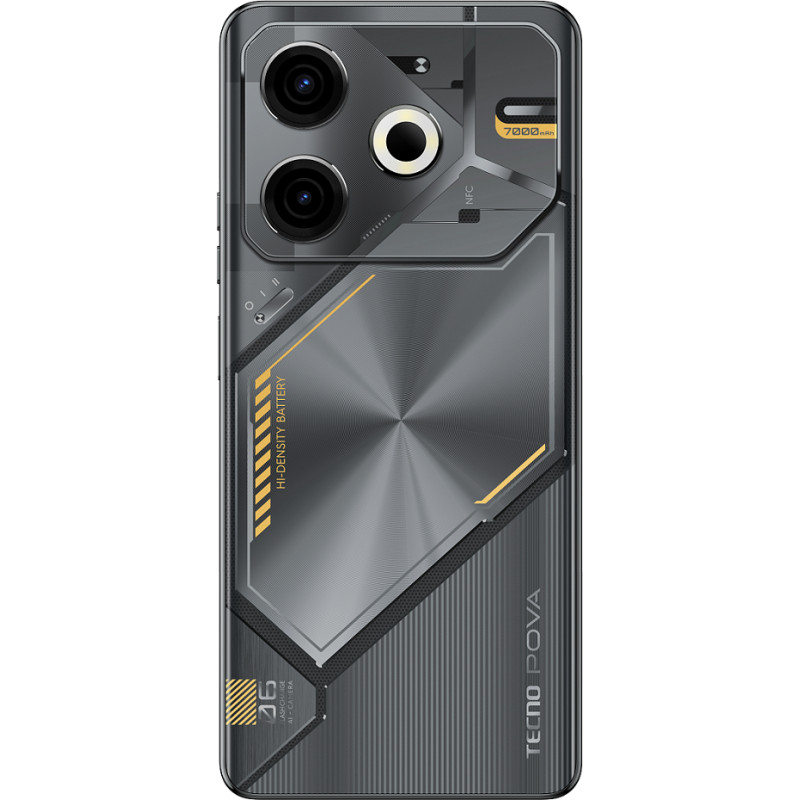 TECNO Смартфон POVA 6 NEO (LI6) 6.78" 8/256ГБ, 2SIM, 7000мА•год, Speed Black