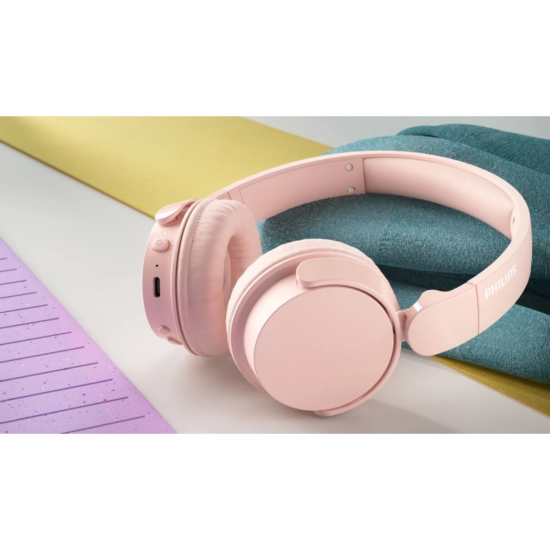 Philips Навушники On-ear TAH4209 BT 5.3, Wireless, Mic, Рожевий