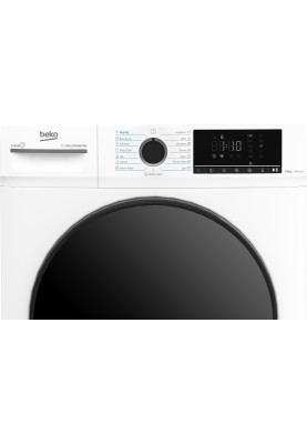 Beko Прально-сушильна машина Beko фронтальна, 7(5)кг, 1400, D, 52см, дисплей, інвертор, пара, білий