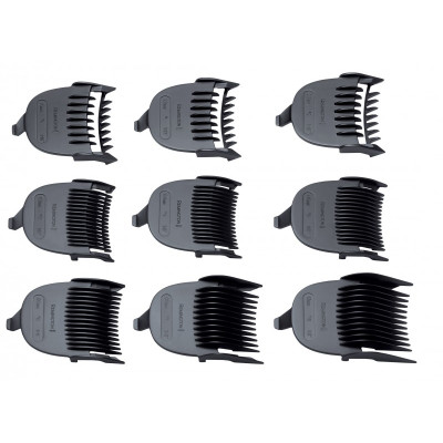 Remington Машинка для стрижки QuickCut Hairclipper, мережа+акум., роторний мотор, насадок-9, кейс, сталь, чорно-сріблястий