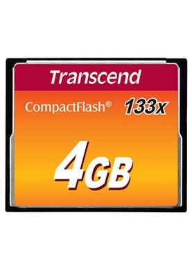 Transcend 133x CompactFlash (Standard)[Карта пам'яті CF 4GB 133X]