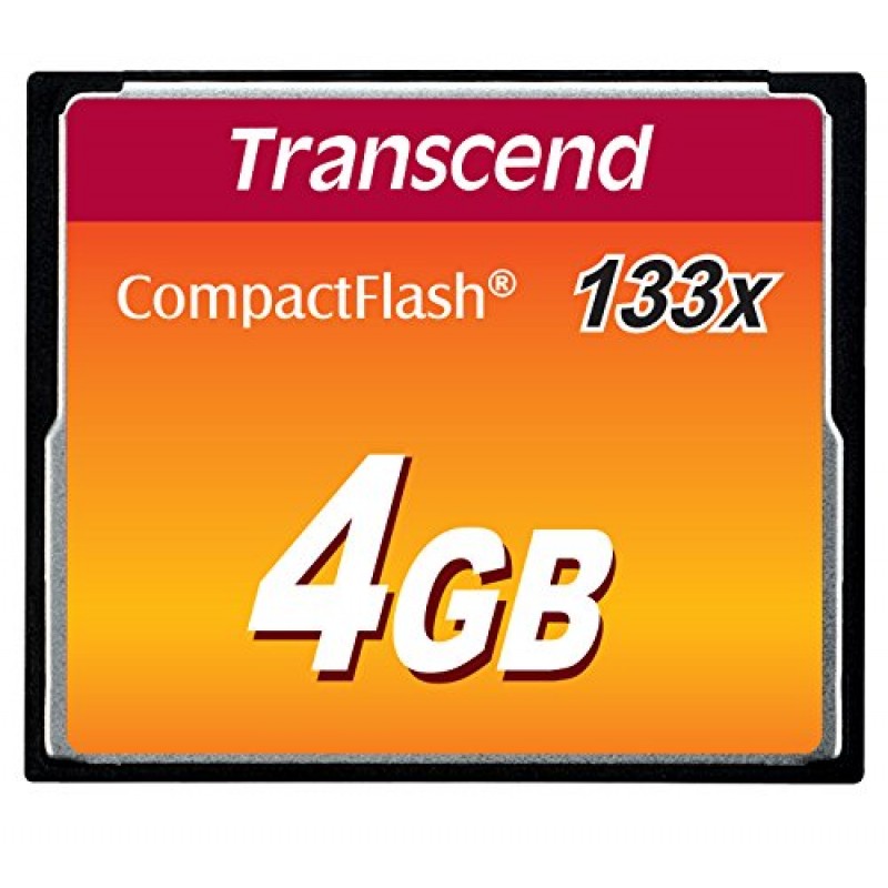 Transcend 133x CompactFlash (Standard)[Карта пам'яті CF 4GB 133X]