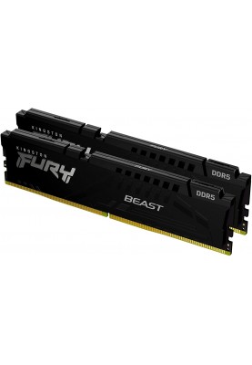 Kingston Память DDR5 16GB KIT (8GBx2) 6000 FURY Beast Black