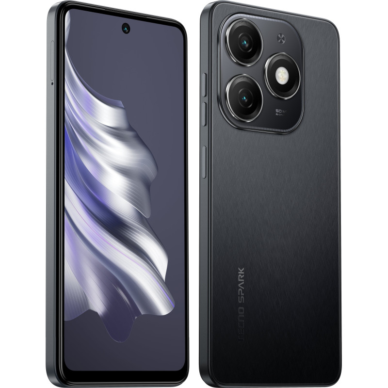 TECNO Смартфон Spark 20 (KJ5n) 6.56" 8/256ГБ, 2SIM, 5000мА•год, Gravity Black