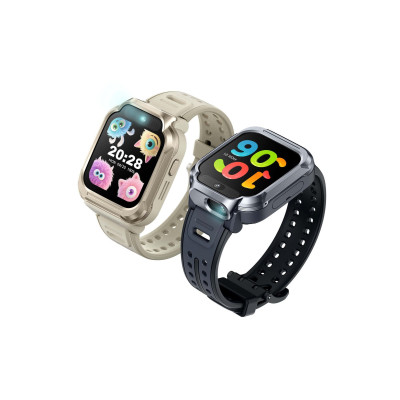 Mibro Дитячий годинник-телефон S1, 1.68", 360x390, GPS, 8MP+5MP, 900мА·год, 2АТM, пісочно-золотий