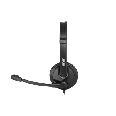 2E Гарнітура ПК стерео On-ear CH12 USB, omni-mic, 2м, чорний 2E Гарнітура ПК стерео On-ear CH12 USB, omni-mic, 2м, чорний