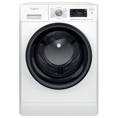 Whirlpool Пральна машина фронтальна, 10кг, 1400, A+++, 60см, дисплей, пара, інвертор, люк чорний, білий