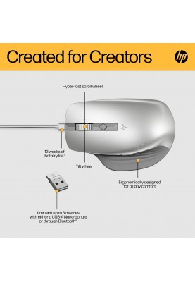 HP Миша Creator 930, WL, сріблястий