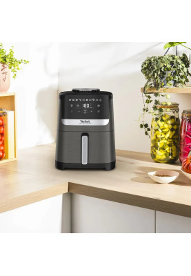 Tefal Мультипіч Easy Fry Silence, 1670Вт, чаша-5л, сенсорне управління, 10 програм, пластик, темно сірий-чорний