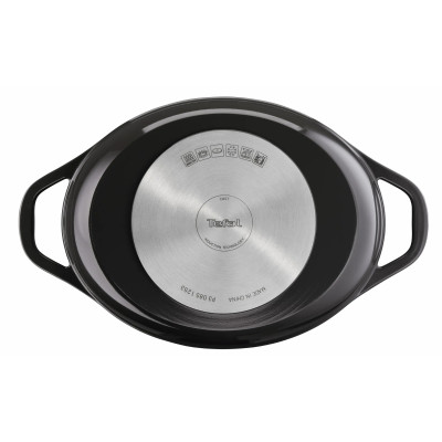 Tefal Каструля Tefal Air, з кришкою, 5.7л, алюміній, чорний