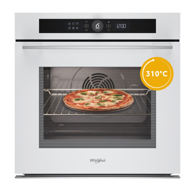 Whirlpool Духовий шафа електричний, 73л, A+, дисплей, конвекція, піроліз, телескопічні напрямні, білий
