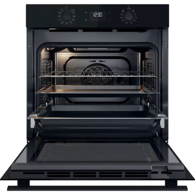 Whirlpool Духовий шафа електричний, 71л, A+, дисплей, конвекція, телескопічні напрямні, чорний
