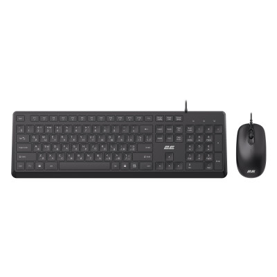2E Комплект клавіатура та миша MK405 USB-A, EN/UK/RU, чорний
