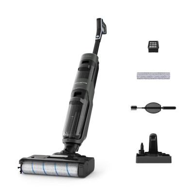 Rowenta Пилосос безпровідний миючий X-Clean 4, 200Вт, конт пилок -0.45л, конт для води-0.73л, автон. робота до 50хв, вага-5.4кг, НЕРА, чорний