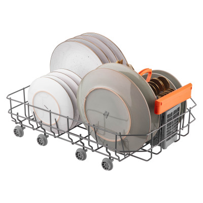 ARDESTO Посудомийна машина, 10компл., А++, 45см, дисплей, гігієн.обробка, сріблястий