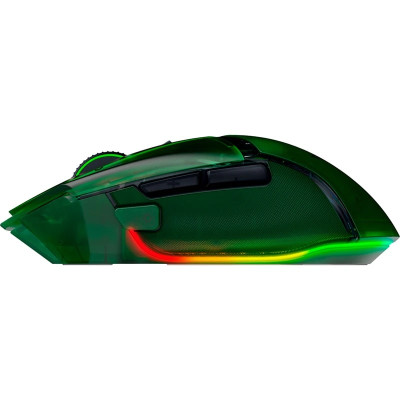 Razer Михайло Basilisk V3 Pro 35K, RGB, USB-A/WL/BT, Phantom Green Ed.