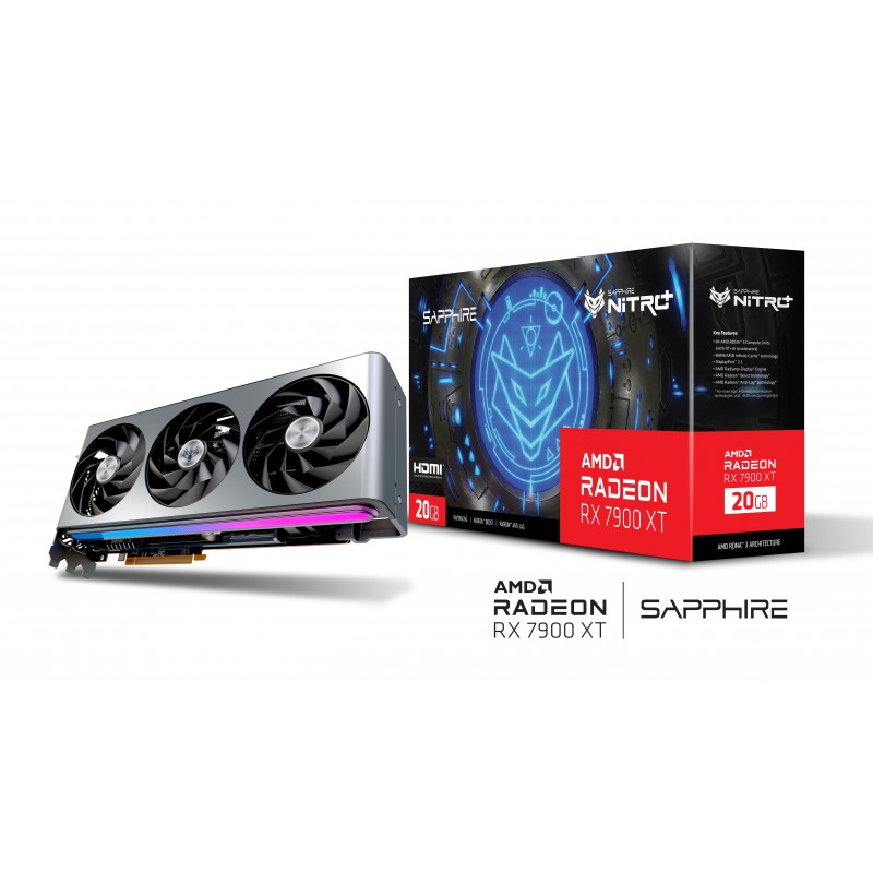 SAPPHIRE Відеокарта Radeon RX 7900 XT 20GB GDDR6 Nitro+ Gaming OC VAPOR-X