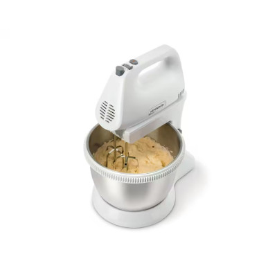 Kenwood Міксер стаціонарний, 450Вт, насадки -2+блендер, вінчик, чаша -металл, 3.5л , білий