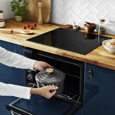 Tefal Кастрюля Tefal Air, з кришкою, 3.1л, алюміній, чорний Tefal Кастрюля Tefal Air, з кришкою, 3.1л, алюміній, чорний