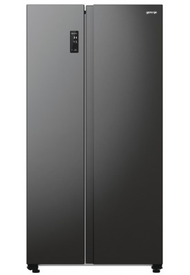 Gorenje Холодильник SBS 179х67х92см, 2 двері, 356(191)л, А++, NF+, Інв., Зона св-ті, Зовн. Диспл, чорний