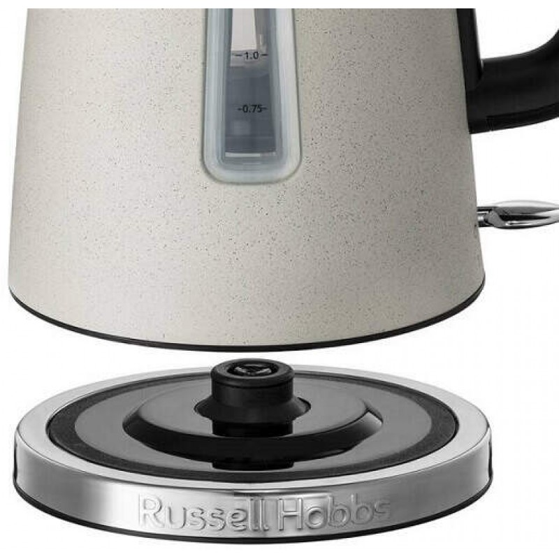 Russell Hobbs Електрочайник Luna Stone, 1.7л, метал, під камінь, бежевий