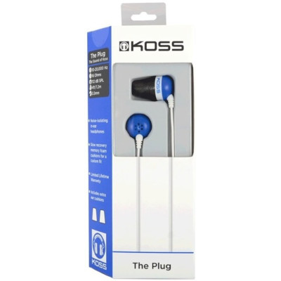 Koss Навушники The Plug Noise Isolating Blue