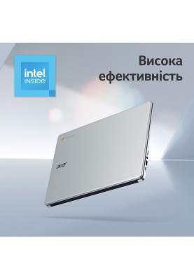 Acer Ноутбук Chromebook CB315-4HT 15" FHD IPS Touch, Intel P N6000, 8GB, F128GB, UMA, ChromeOS, сріблястий