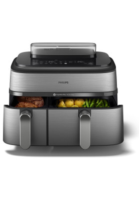 Philips Мультипіч Ovi Dual Steam 2750Вт, чаша-3+6л, сенсорне управл., 12 авто. программ, пластик/метал