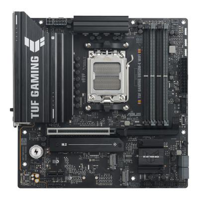 ASUS Материнська плата TUF GAMING B850M-E WIFI sAM5 B850 4xDDR5 M.2 HDMI DP WiFi BT mATX