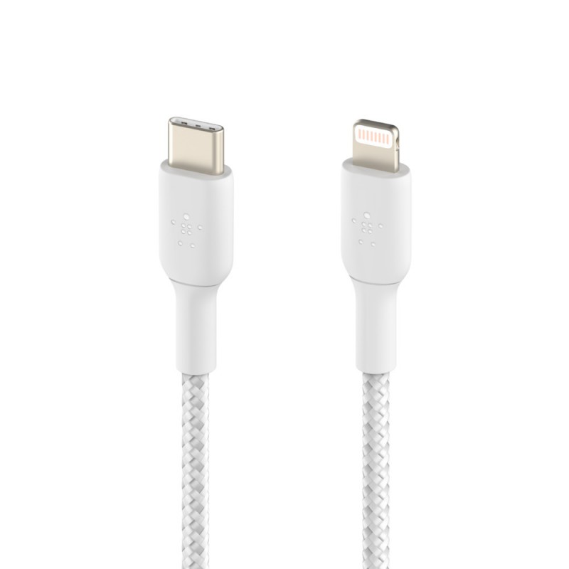 Belkin USB-С - Lightning, BRAIDED[2m, white]