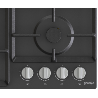 Gorenje Варильна поверхня газова, 60см, чавун, чорний Gorenje Варильна поверхня газова, 60см, чавун, чорний