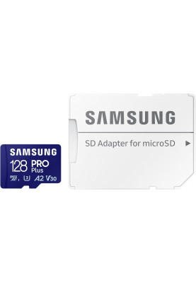 Samsung Карта пам'яті microSDXC 128GB C10 UHS-I R180MB/s PRO Plus