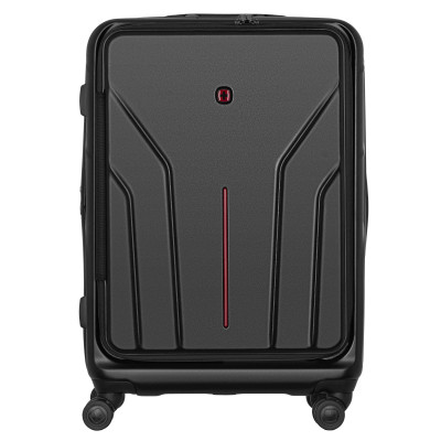 Wenger Валіза Wenger Amplix Hardside Medium, середня, полікарбонат, TSA, 4 колеса, розширення, чорний