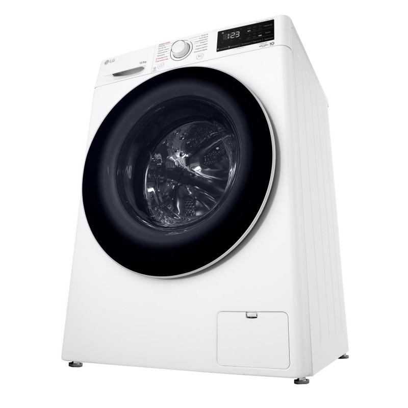LG Пральна машина фронтальна, 10,5кг, 1400, A+++, 57см, дисплей, пара, інвертор, білий