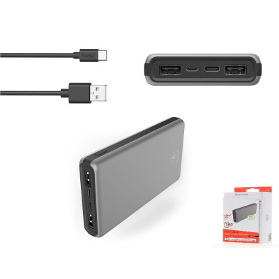 HAMA Портативний зарядний пристрій Power Bank ALU15HD 15000 mAh Silver