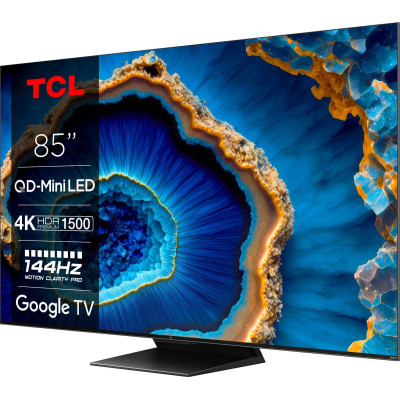 TCL Телевізор 85" MiniLED 4K 144Hz Smart Google TV Titan ONKYO sound