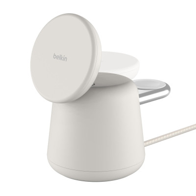 Belkin Зарядне бездротовий пристрій 2в1 MagSafe iPhone/Watch/AirPods, Sand Mass