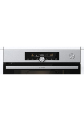 Gorenje Духова шафа електрична, 77л, A+, пара, дисплей, готування на різних рівнях, нерж