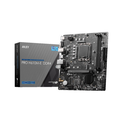 MSI Материнcька плата PRO H610M-E DDR4 s1700 H610 2xDDR4 M.2 HDMI DSub mATX