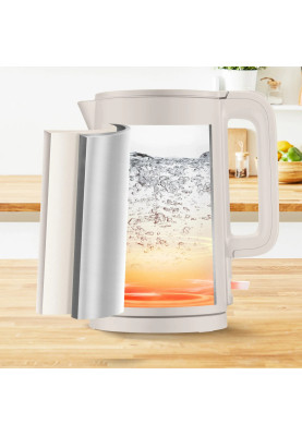 Tefal Електрочайник Thermo Protect, 1.5л, пластик, нержавіюча сталь, бежевий