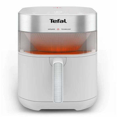 Tefal Мультипіч Easy Fry Infrared, 1500Вт, чаша-7л, сенсорне керув., 8 програм, з віконцем, пластик, світло-сірий