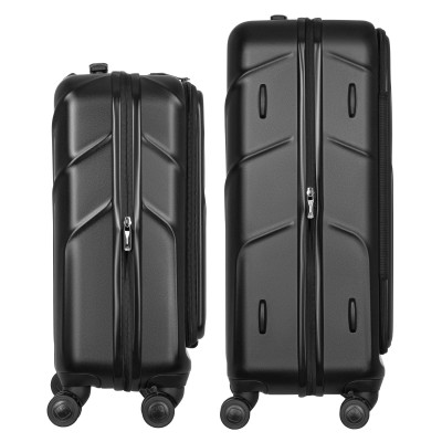 Wenger Набір валіз Wenger Amplix Hardside, полікарбонат, (S+M), TSA, 4 колеса, EXP, чорний
