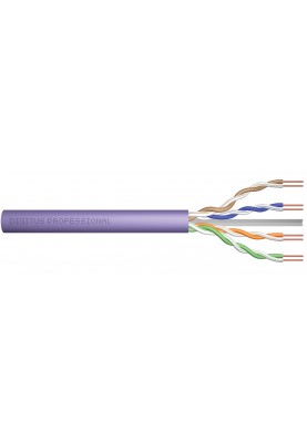 Digitus Кабель CAT 6 U-UTP, 100m, AWG 23/1, LSZH-1, фіолетовий