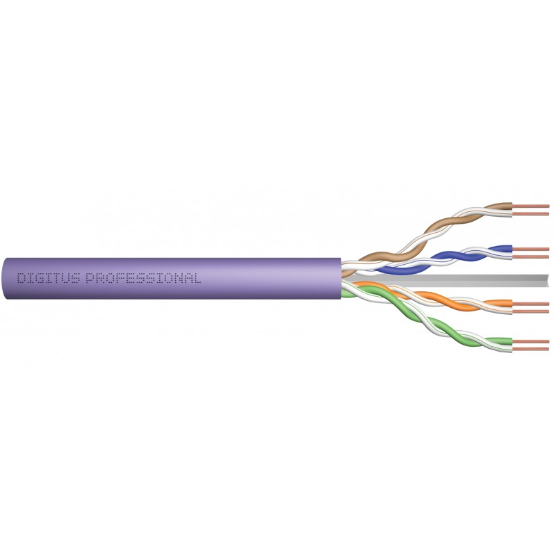 Digitus Кабель CAT 6 U-UTP, 100m, AWG 23/1, LSZH-1, фіолетовий